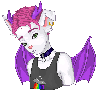 pixel art of a furry character